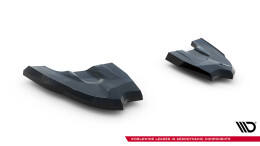 Street+ Heck Ansatz Flaps V.3 passend für VW Golf GTI Clubsport Mk8 FL schwarz Hochglanz