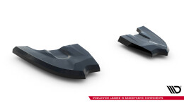 Heck Ansatz Flaps Diffusor V.4 passend für VW Golf GTI Clubsport Mk8 Facelift schwarz Hochglanz