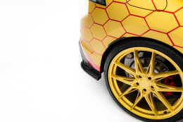 Street+ Heck Ansatz Flaps V.4 passend für VW Golf GTI Clubsport Mk8 FL schwarz Hochglanz