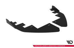 Front Stoßstange Flaps passend für VW Golf GTI Clubsport Mk8 FL schwarz Hochglanz