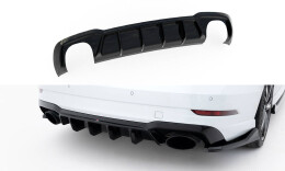 Heck Ansatz Diffusor V.2 passend für Audi RS3 Limousine 8V Facelift schwarz Hochglanz