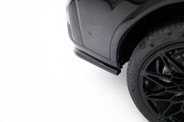 Mittlerer Cup Diffusor Heck Ansatz V.2 passend für BMW X4 M-Paket G02 Facelift schwarz Hochglanz