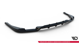 Mittlerer Cup Diffusor Heck Ansatz V.2 passend für BMW X4 M-Paket G02 Facelift schwarz Hochglanz