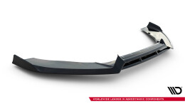 Cup Spoilerlippe Front Ansatz V.3 passend für Audi A6 / A6 C7 S-line/ S6 C7 Facelift schwarz Hochglanz