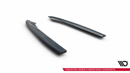Heck Ansatz Flaps Diffusor V.3 passend für Audi S6 / A6 S-Line / A6 C7 FL schwarz Hochglanz