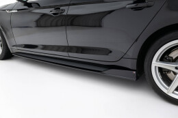 Street+ Seitenschweller Leisten passend für Audi S5 / A5 S-Line Sportback F5 schwarz Hochglanz