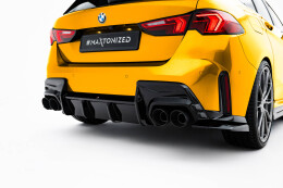 Heck Ansatz Diffusor passend für BMW 1er M-Paket F70 schwarz Hochglanz