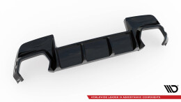 Heck Ansatz Diffusor passend für BMW 1er M-Paket F70 schwarz Hochglanz