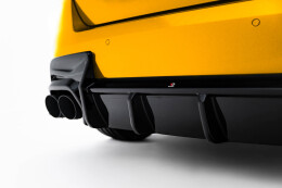 Street+ Heck Ansatz Diffusor passend für BMW 1er M-Paket F70 schwarz Hochglanz