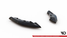 Heck Ansatz Flaps Diffusor V.1 passend für BMW 1er M-Paket F70 schwarz Hochglanz