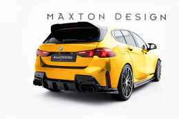 Heck Ansatz Flaps Diffusor V.2 passend für BMW 1er M-Paket F70 schwarz Hochglanz