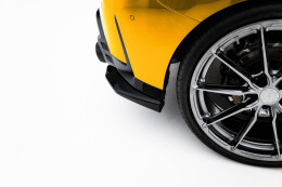 Heck Ansatz Flaps Diffusor V.2 passend für BMW 1er M-Paket F70 schwarz Hochglanz