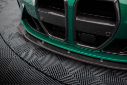 Carbon Fiber Spoilerlippe Front Ansatz V.2 passend für BMW M3 Limousine / Touring G80 / G81