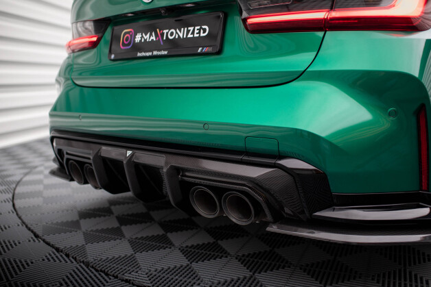 Prepreg Carbon Fiber Heck Ansatz Diffusor passend für BMW M3 Limousine / Touring G80 / G81
