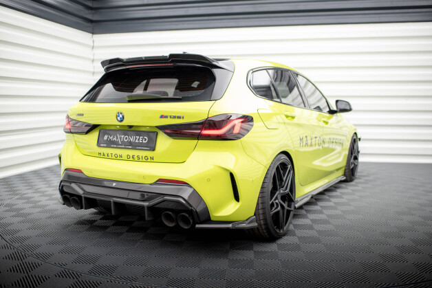 Carbon Fiber Heck Ansatz Flaps passend für BMW 1er M-Paket / M135i / 128ti F40