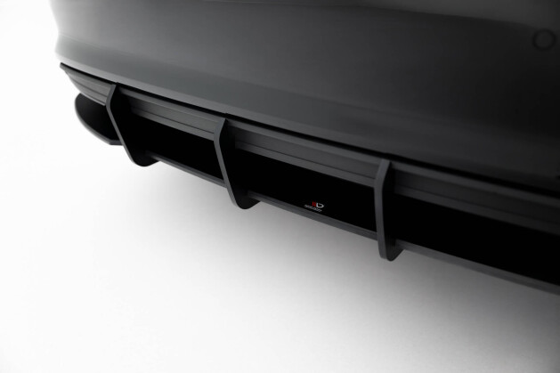 Street Pro Heckschürze Heck Ansatz Diffusor passend für Audi A3 Limousine 8Y SCHWARZ