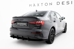 Street Pro Heckschürze Heck Ansatz Diffusor passend für Audi A3 Limousine 8Y SCHWARZ