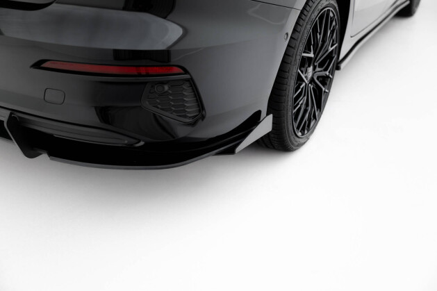 Street Pro Heckschürze + Flaps für Audi A3 Limousine 8Y schwarz Hochglanz