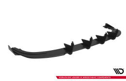 Street Pro Heckschürze Heck Ansatz Diffusor + Flaps passend für Audi A3 Limousine 8Y SCHWARZ-ROT