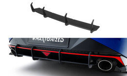 Street Pro Heckschürze Heck Ansatz Diffusor passend für Hyundai Elantra N Mk7 ROT