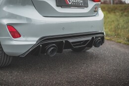 Heck Ansatz Diffusor + Milltek Sport Auspuff passend für Ford Fiesta ST Mk8 + GPF System