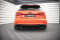 Heck Ansatz Diffusor + Milltek Sport Auspuff für Audi RS3 Sportback 8V Facelift SCHWARZ HOCHGLANZ