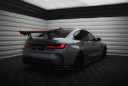 Carbon Heck Spoiler Heckflügel Standfuß Innen + LED passend für BMW M3 G80 / M340i G20 / 3 M-Paket G20 / 3 Standard G20