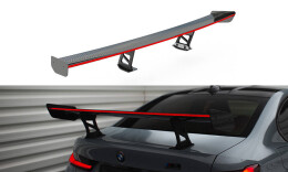 Carbon Heck Spoiler Heckflügel Standfuß Innen + LED passend für BMW M3 G80 / M340i G20 / 3 M-Paket G20 / 3 Standard G20