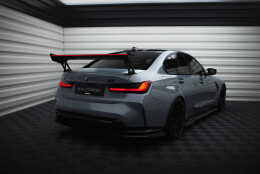 Carbon Heck Spoiler Heckflügel Standfuß Außen + LED passend für BMW M3 G80 / M340i G20 / 3 M-Paket G20 / 3 Standard G20