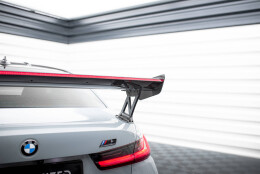 Carbon Heck Spoiler Heckflügel Standfuß Außen + LED passend für BMW M3 G80 / M340i G20 / 3 M-Paket G20 / 3 Standard G20