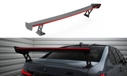 Carbon Heck Spoiler Heckflügel Standfuß Außen + LED passend für BMW M3 G80 / M340i G20 / 3 M-Paket G20 / 3 Standard G20
