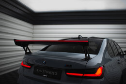 Carbon Heck Spoiler Heckflügel Standfuß Außen + LED passend für BMW M3 G80 / M340i G20 / 3 M-Paket G20 / 3 Standard G20