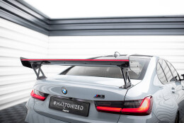 Carbon Heck Spoiler Heckflügel Standfuß Außen + LED passend für BMW M3 G80 / M340i G20 / 3 M-Paket G20 / 3 Standard G20