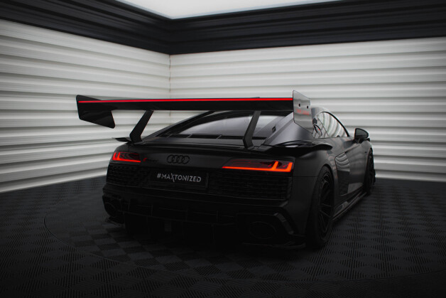 Carbon Heck Spoiler Heckflügel + LED passend für Audi R8 Mk2