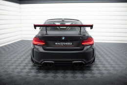 Carbon Heck Spoiler Heckflügel Standfuß Innen + LED passend für BMW M2 F87 / 2 / 2 M-Paket F22