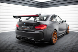 Carbon Heck Spoiler Heckflügel Standfuß Innen + LED passend für BMW M2 F87 / 2 / 2 M-Paket F22