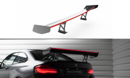 Carbon Heck Spoiler Heckflügel Standfuß Innen + LED passend für BMW M2 F87 / 2 / 2 M-Paket F22