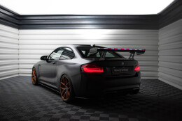 Carbon Heck Spoiler Heckflügel Standfuß Innen + LED passend für BMW M2 F87 / 2 / 2 M-Paket F22