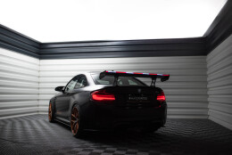 Carbon Heck Spoiler Heckflügel Standfuß Innen + LED passend für BMW M2 F87 / 2 / 2 M-Paket F22