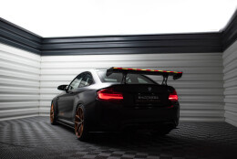 Carbon Heck Spoiler Heckflügel Standfuß Innen + LED passend für BMW M2 F87 / 2 / 2 M-Paket F22
