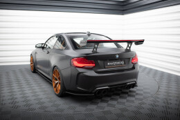 Carbon Heck Spoiler Heckflügel Standfuß Innen + LED passend für BMW M2 F87 / 2 / 2 M-Paket F22