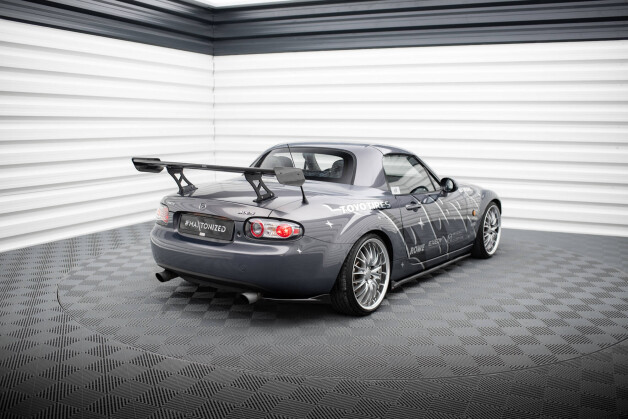 Carbon Heck Spoiler Heckflügel + LED passend für Mazda MX5 Hardtop NC(MK3)