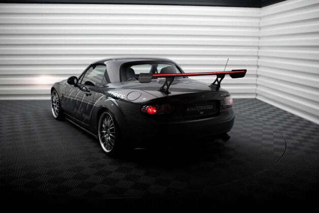 Carbon Heck Spoiler Heckflügel + LED passend für Mazda MX5 Hardtop NC(MK3)