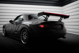 Carbon Heck Spoiler Heckflügel + LED passend für Mazda MX5 Hardtop NC(MK3)