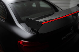 Carbon Heck Spoiler Heckflügel Standfuß Außen + LED für BMW M2 F87 / 2 / 2 M-Paket F22