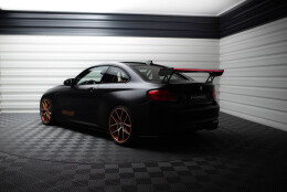 Carbon Heck Spoiler Heckflügel Standfuß Außen + LED passend für BMW M2 F87 / 2 / 2 M-Paket F22