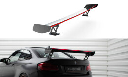 Carbon Heck Spoiler Heckflügel Standfuß Außen + LED passend für BMW M2 F87 / 2 / 2 M-Paket F22