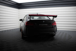 Carbon Heck Spoiler Heckflügel Standfuß Außen + LED passend für BMW M2 F87 / 2 / 2 M-Paket F22
