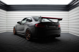 Carbon Heck Spoiler Heckflügel Standfuß Außen + LED passend für BMW M2 F87 / 2 / 2 M-Paket F22
