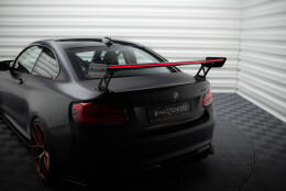 Carbon Heck Spoiler Heckflügel Standfuß Außen + LED passend für BMW M2 F87 / 2 / 2 M-Paket F22